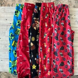 5 pairs kids pajama pants